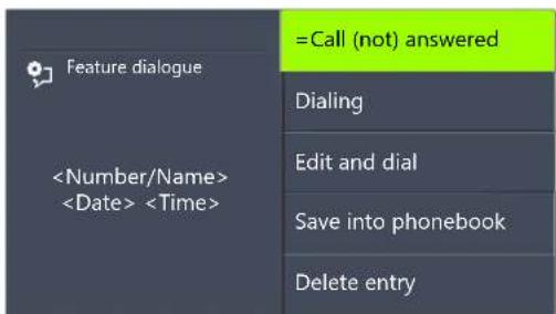 Swyx Phone L62 - This is how you edit an entry in the Caller List - 2