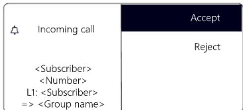 Swyx Phone L66 - How do I pick up a call? - 1