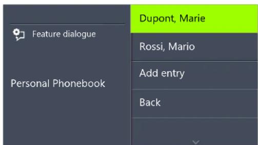Swyx Phone L66 - This is how you add an entry to the Personal Phonebook - 1