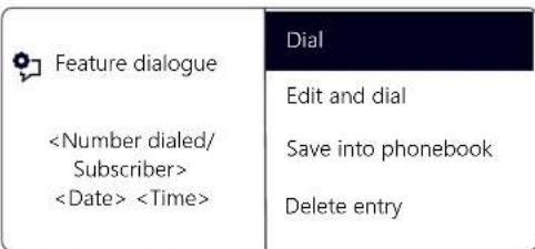 Swyx Phone L66 - This is how you edit the Redial List - 2