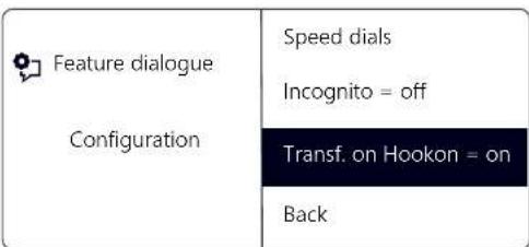 Swyx Phone L66 - Transfer on Hookon - 1