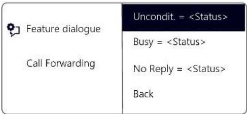 Swyx Phone L66 - This is how you define "Call Forwarding Unconditional" - 2