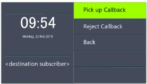 Swyx Phone L66 - This is how you start Callback on busy - 1