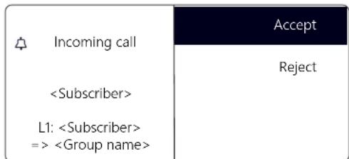 Swyx Phone L66 - How do I pick up a call? - 2
