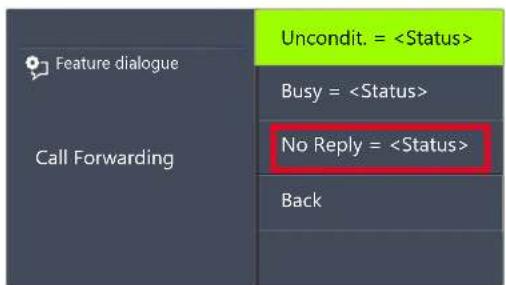 Swyx Phone L66 - This is how you define Call Forwarding No Reply - 2