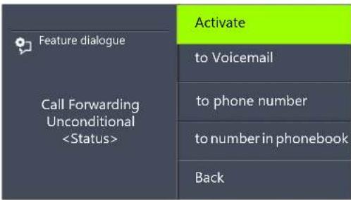 Swyx Phone L66 - This is how you define "Call Forwarding Unconditional" - 3