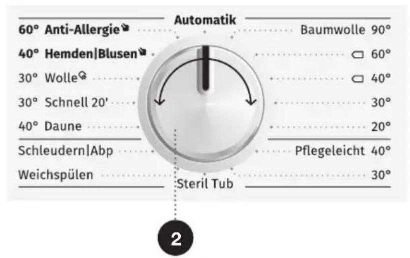 GORENJE WEI86CPS - SCHRITT: AUSWAHL DES WASCHPROGRAMMS - 1