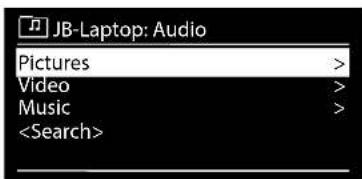 JB-Laptop: Audio Pictures > Video > Music >