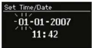 Set Time/Date -01-01-2007 11:42