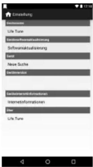 Einstellung Gesitnahme Life Tune Gesitsschussaktualsierung Softwärksaktualsierung Genit Neue Suche Gestevenslos Gesitsteintersinformationen Internetinformationen über Life Tune