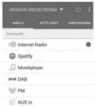 MEDION 002261F8/db6 QUILE JETTY LÄKT GUCHSUCHEN Teckspurke Internet Radio Spotify Musikplayer DAB DAB FM AUX in
