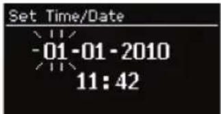 Set Time/Date -01-01-2010 11:42