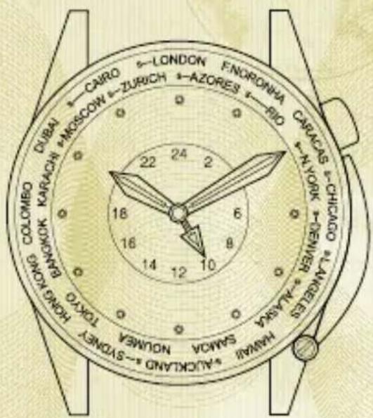 Vogard Worldtimer - Datum wechseln - 1
