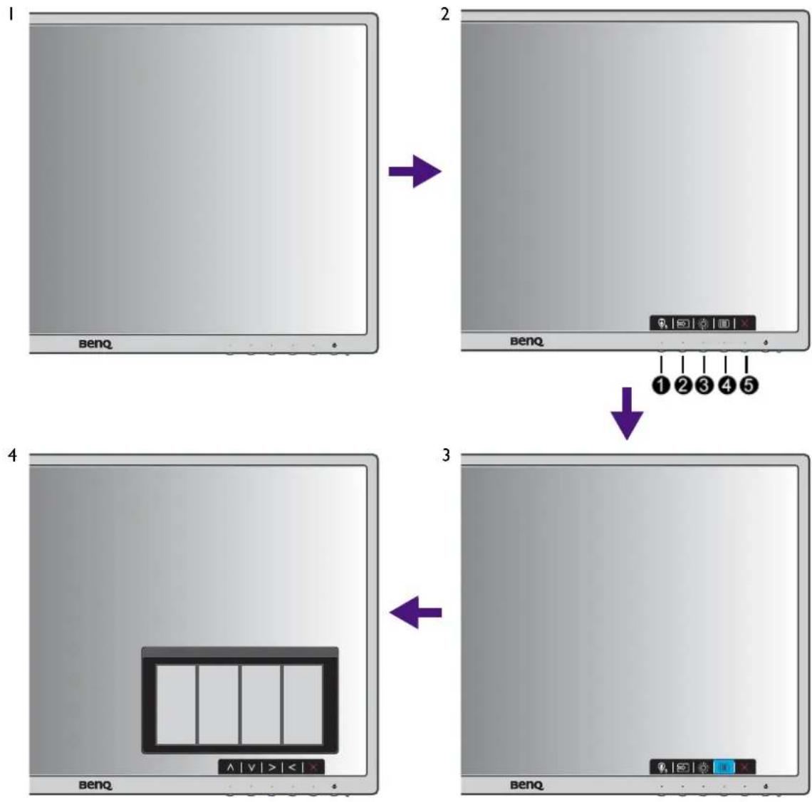 BENQ Mobiuz GW2475H - Grundlegende Menübedienung - 1
