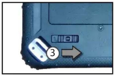 Logic Instrument Fieldbook K122 - Inserting the battery - 2