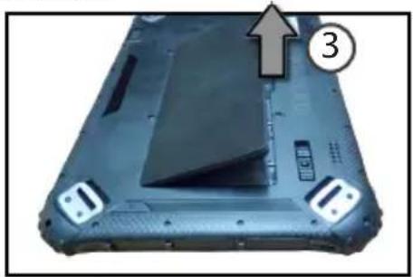 Logic Instrument Fieldbook K122 - Removing the battery - 2