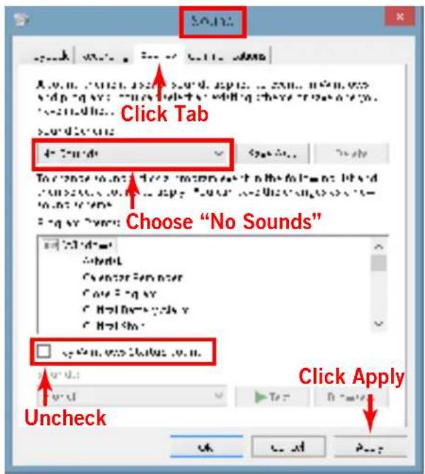 Universal Audio Apollo Solo USB - Disable Windows Notification Sounds - 1