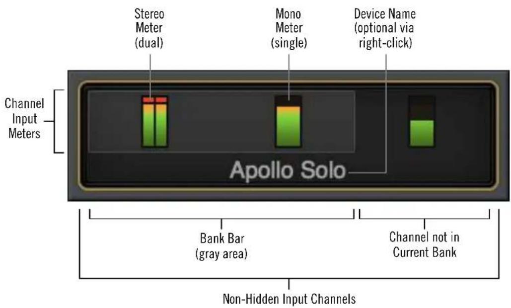 Universal Audio Apollo Solo USB - Meter Bridge - 1