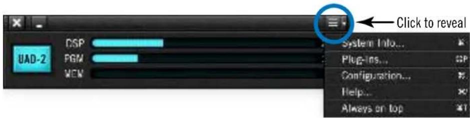 Universal Audio Apollo Solo USB - Accessing the Control Panels - 1
