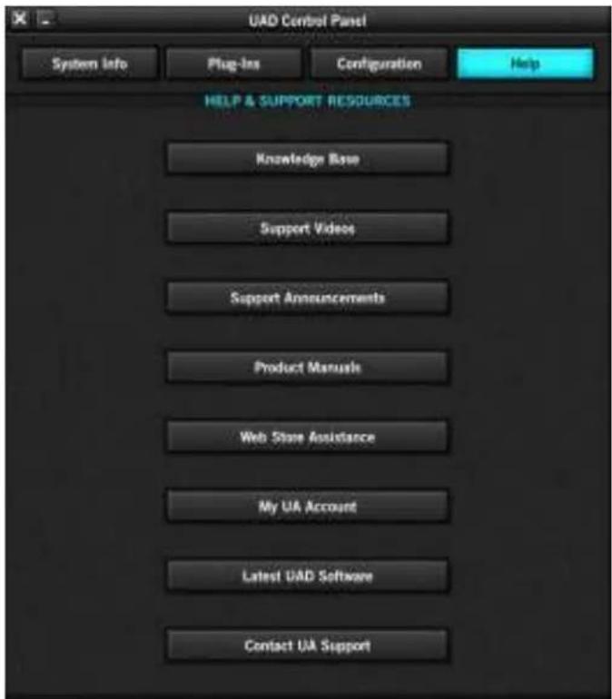 Universal Audio Apollo Solo USB - Help Panel - 1