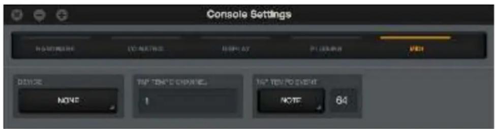 Universal Audio Apollo Solo USB - MIDI Panel - 1