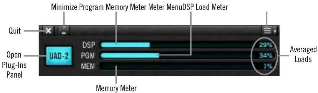 Universal Audio Apollo Solo USB - UAD Meter Window - 1