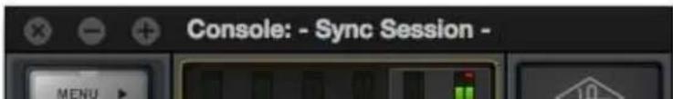 Universal Audio Apollo Solo USB - Effect on Session Name in Console - 1