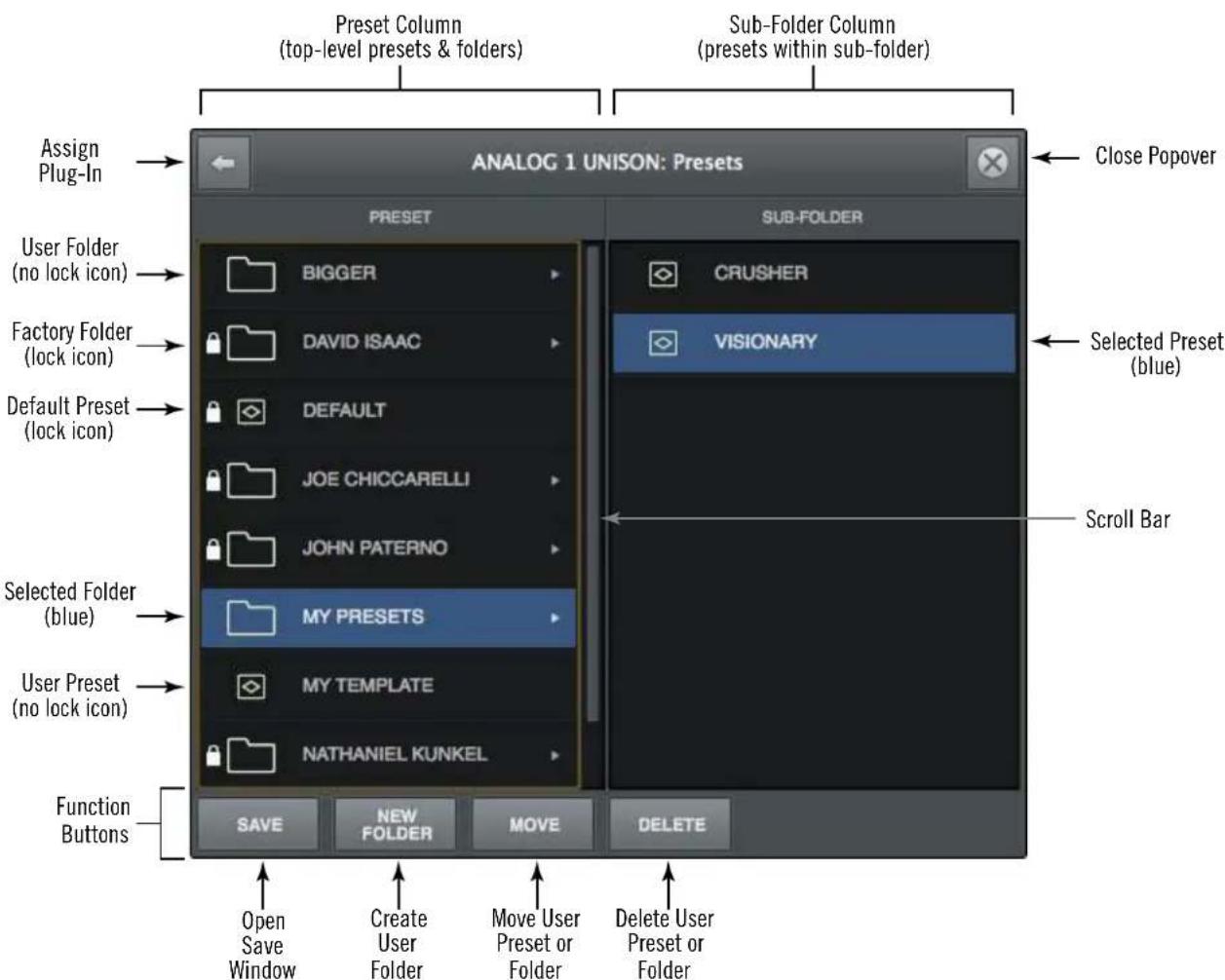 Universal Audio Apollo Solo USB - Presets Manager Popover - 1