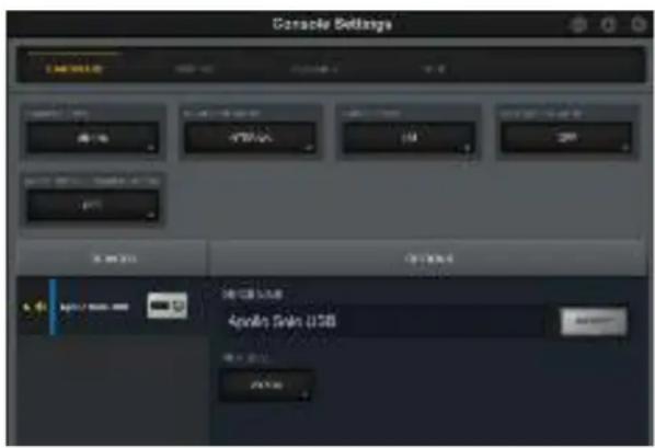 Universal Audio Apollo Solo USB - Console Settings Panels - 1