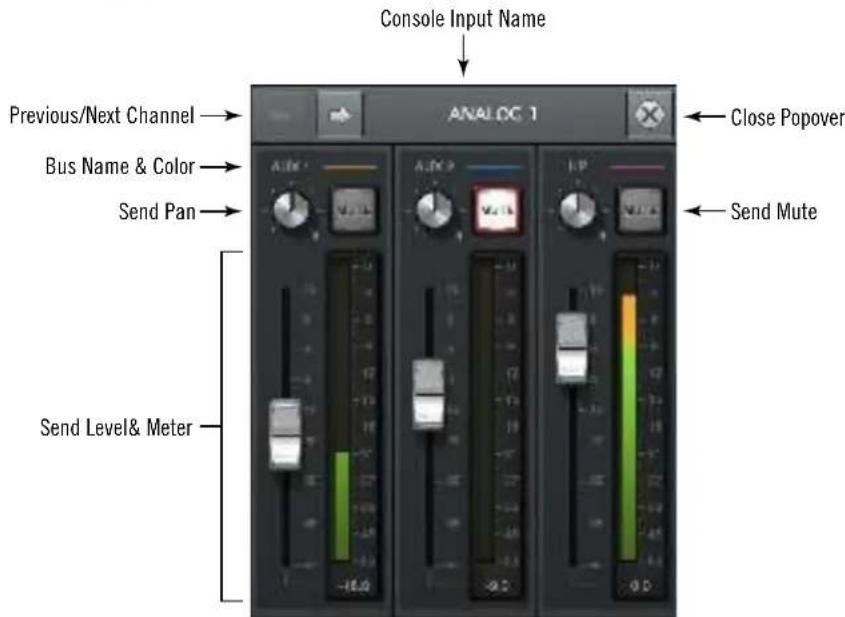 Universal Audio Apollo Solo USB - Sends Popover - 1