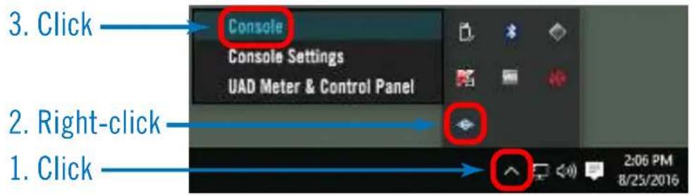 Universal Audio Apollo Solo USB - Accessing Console - 1