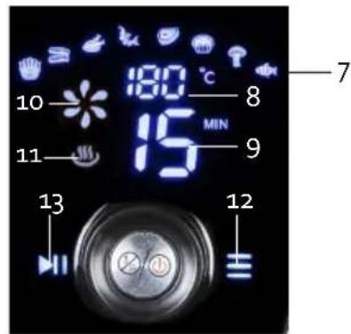 10 11 13 15 180 °C 8 MIN 9 12 7