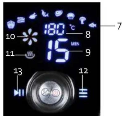 10 11 13 15 180 °C 8 MIN 9 12 7