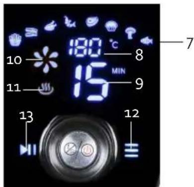 10 11 13 15 180 °C 8 MIN 9 12 7