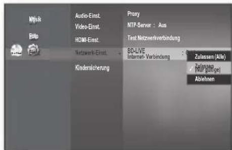 SAMSUNG BD-P1595A - BD-LIVE Internet-Verbindung - 1