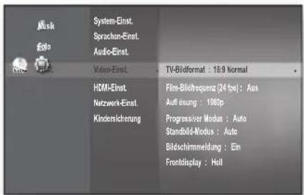 SAMSUNG BD-P1595A - ANZEIGEOPTIONEN EINSTELLEN - 3