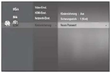 SAMSUNG BD-P1595A - Passwort ändern - 1