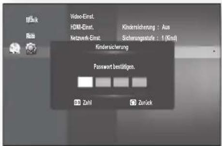 SAMSUNG BD-P1595A - Passwort ändern - 3