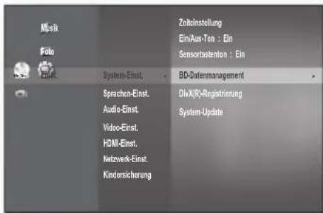 SAMSUNG BD-P1595A - SYSTEMGERÄTVERWALTUNG - 1