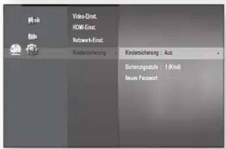 SAMSUNG BD-P1595A - KINDERSICHERUNG EINSTELLEN - 5