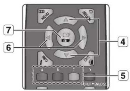 SAMSUNG BD-P1595A - TASTEN AUF DER FERNBEDIENUNG FÜR DIE WIEDERGABE VON AUDIO-CD (CD-DA)/MP3 - 2