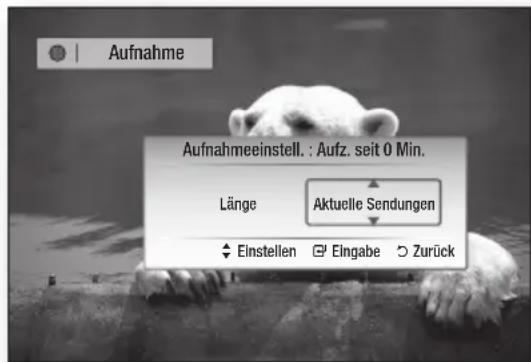 SAMSUNG BD-C8900S - Aufnahme des aktuell eingeschalteten Senders - 1