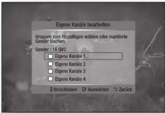 SAMSUNG BD-C8900S - Eigene Kanäle bearbeiten - 1