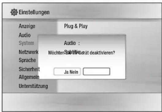 SAMSUNG BD-C8900S - DivX(R) Deaktivierung - 1