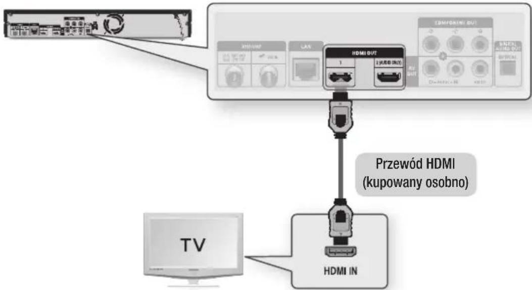 SAMSUNG BD-C8900 - Przypadek 1 : Podłączanie do telewizora przy użyciu przewodu HDMI - Najlepsza jakość (Zalecane) - 1
