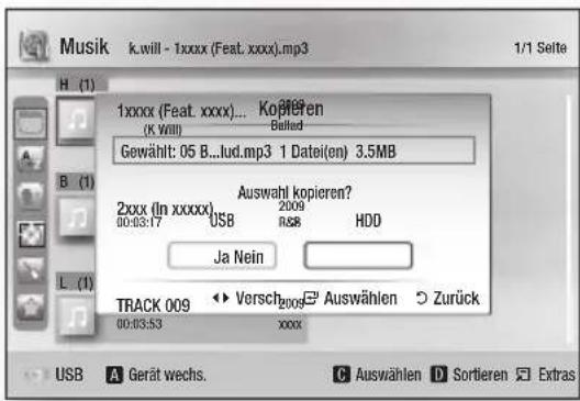 SAMSUNG BD-C8500S - Kopieren von Videos, Musik oder Fotos - 3