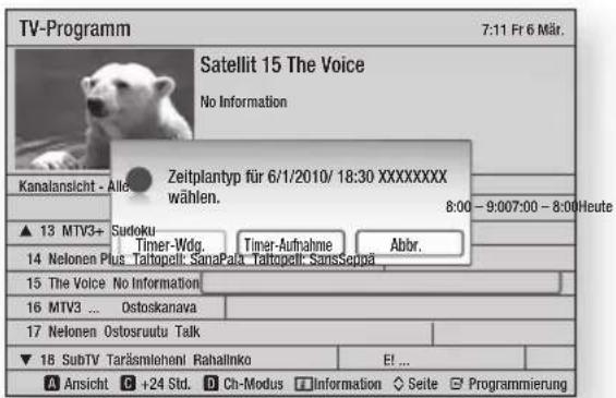 SAMSUNG BD-C8500S - Benutzung der Taste Programmführer - 1