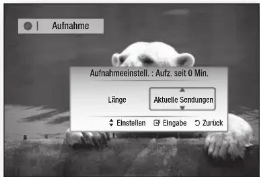 SAMSUNG BD-C8500S - Aufnahme des aktuell eingeschalteten Senders - 1
