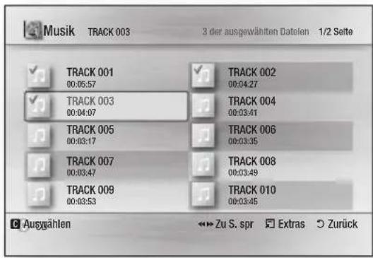 SAMSUNG BD-C8500S - Wiedergabeliste - 1