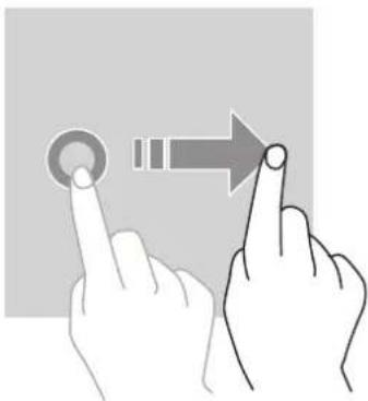 Illustration of two hands pointing at a circular button with an arrow, no text or symbols present